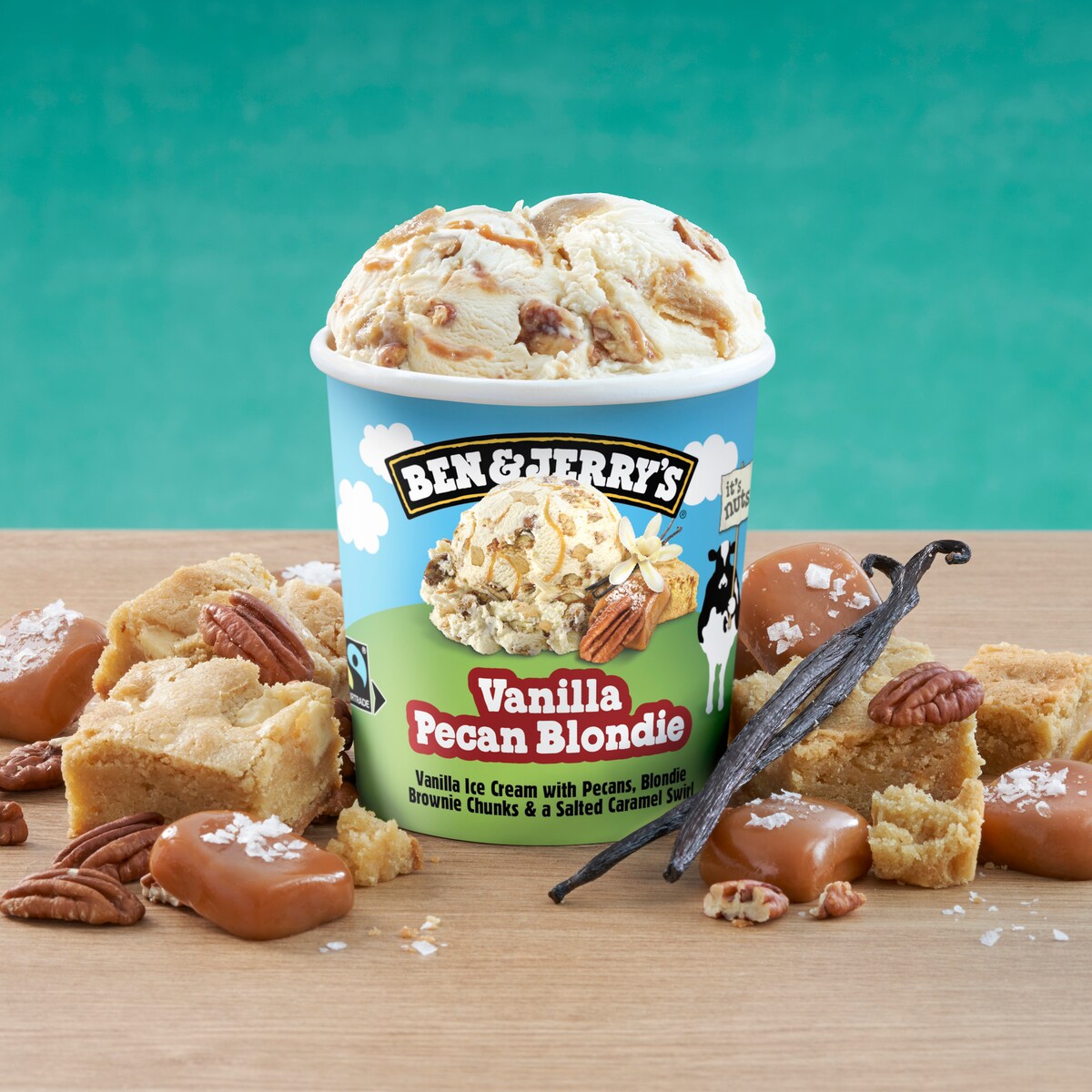 Vanilla Pecan Blondie Jaatelo - Tub 1 / 3