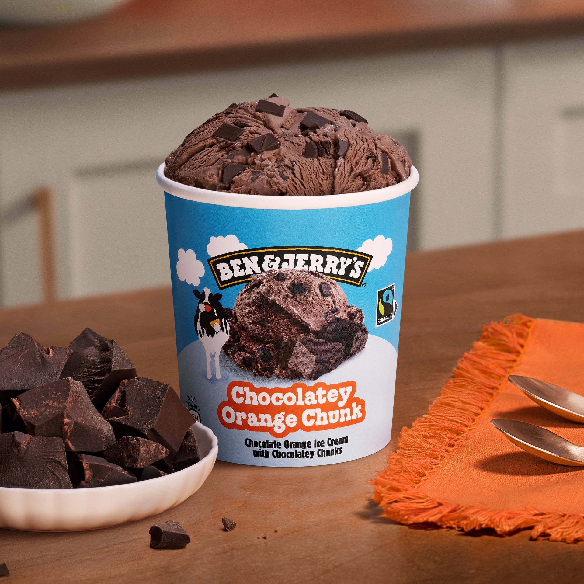 Chocolatey Orange Chunk Original Ice Cream Dessert Ice cream