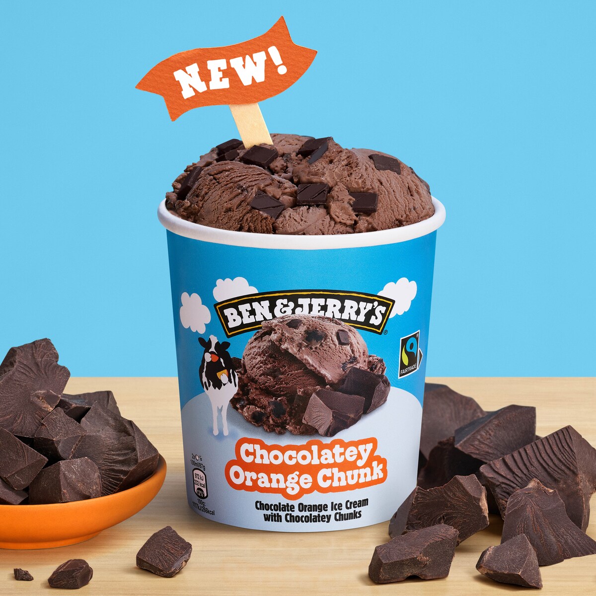 Chocolatey Orange Chunk Ice Cream - Pint 4 / 4