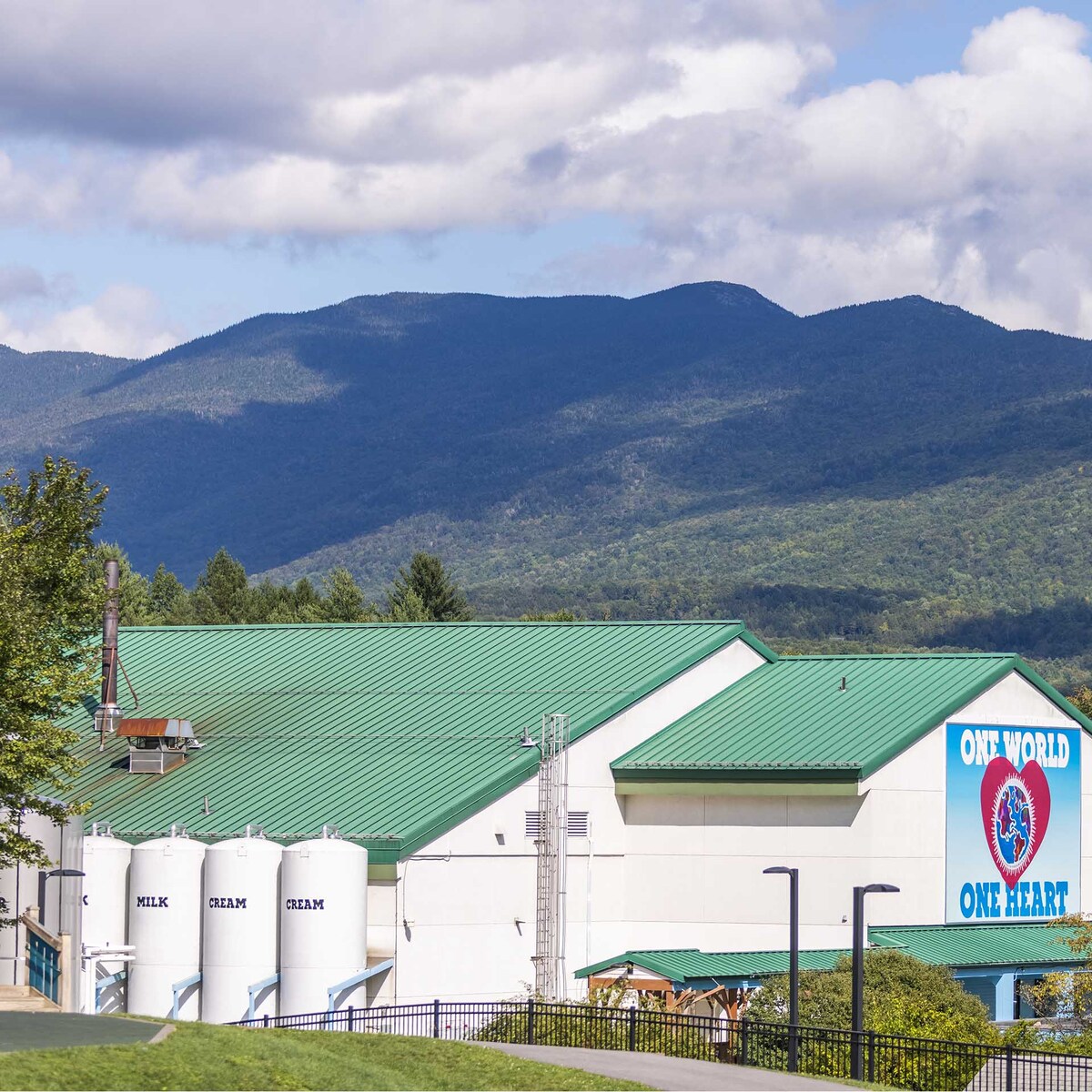 Ben & Jerry’sin tehtaan ulkopuolella